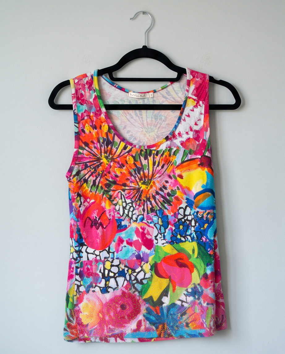 Top Maloka multicolore — très bon état — taille 2