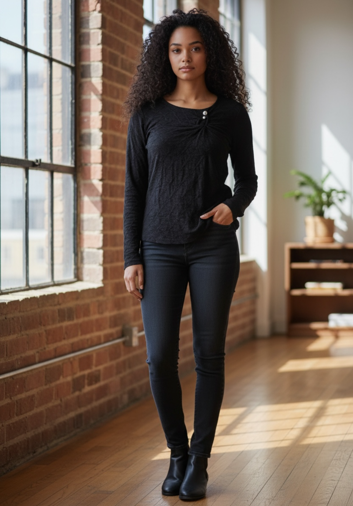 SALSA JEANS pull noir - neuf - L