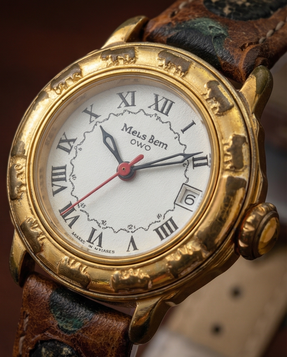 Michel Jordi “Suisse 1291” – Édition anniversaire 1991 – Bracelet cuir d’origine