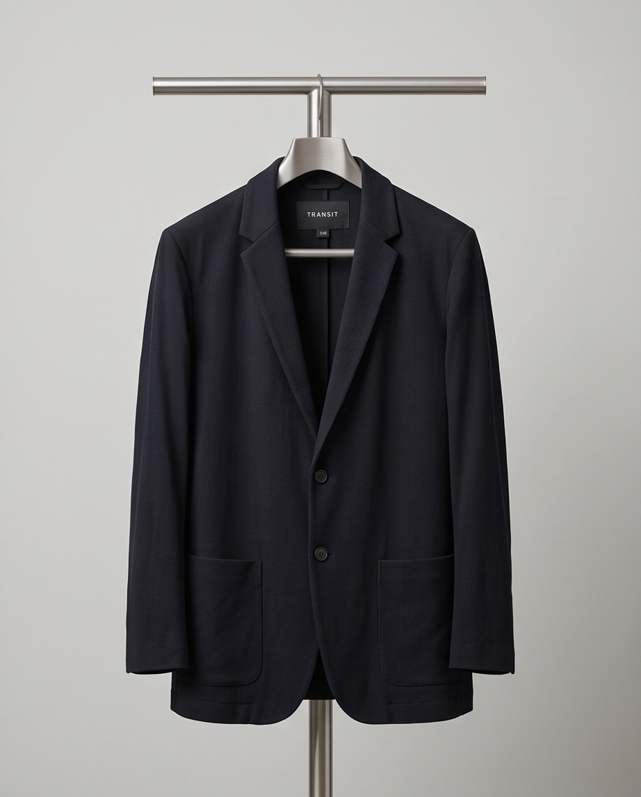 Transit Blazer Lin Noir — Comme Neuf — Taille S/M