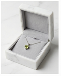 Collier Argent & Péridot Véritable — Très Peu Porté