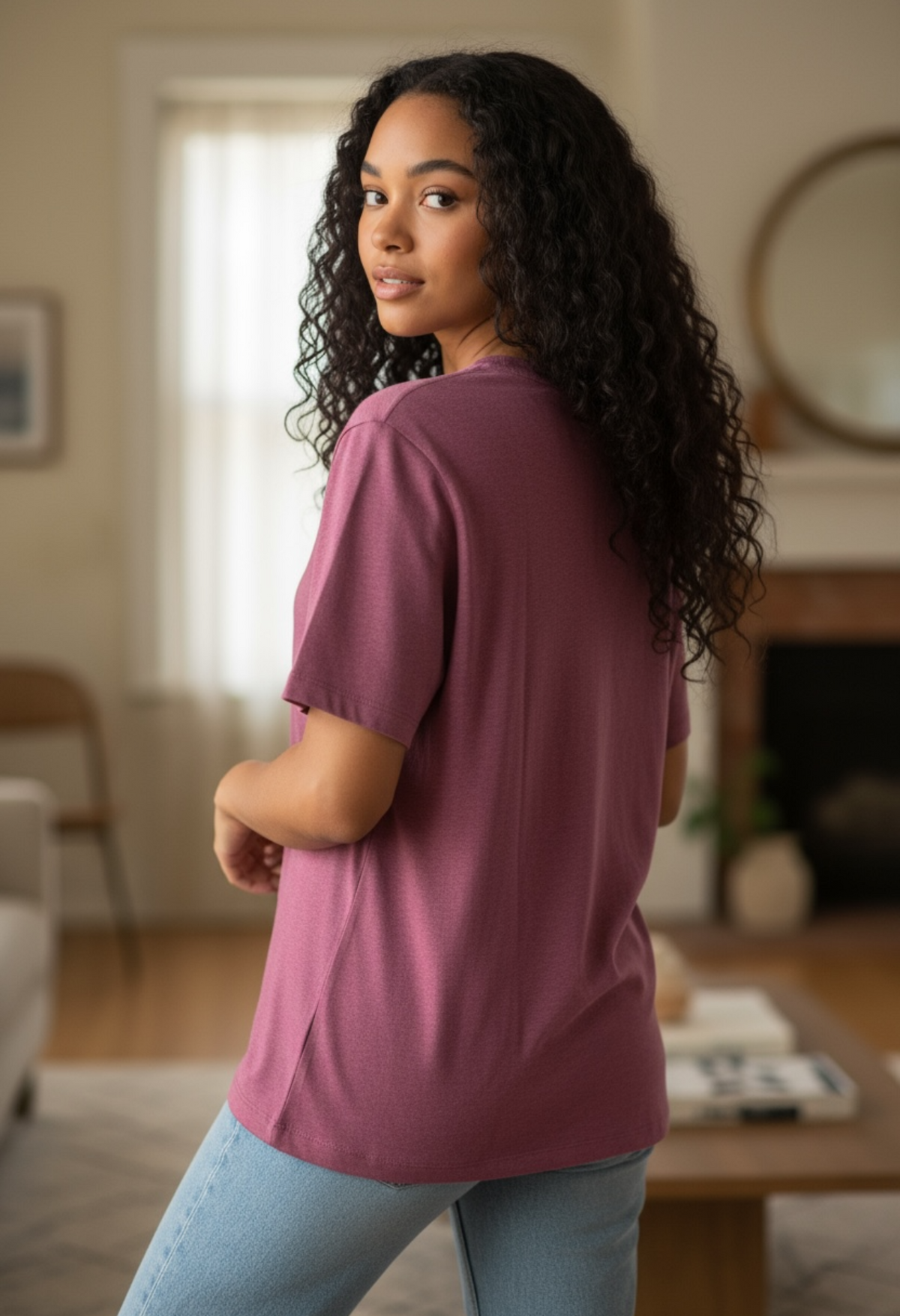 T-shirt Esprit Bordeaux — Neuf — Taille XS, M & L