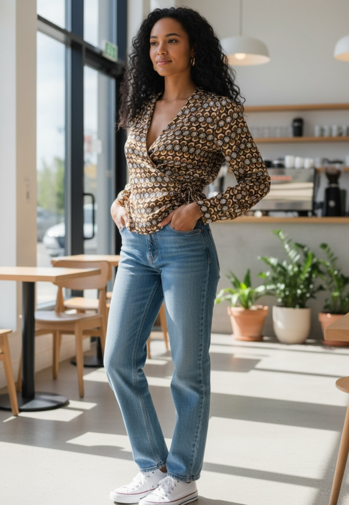 Chemisier Grace & Mila — Motif Vintage — Neuf — Taille L (& M)