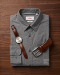 Chemise S.Oliver Anthracite — 100% Coton — Neuve — Taille M