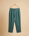 Street One pantalon lin vert sapin - neuf - taille 44