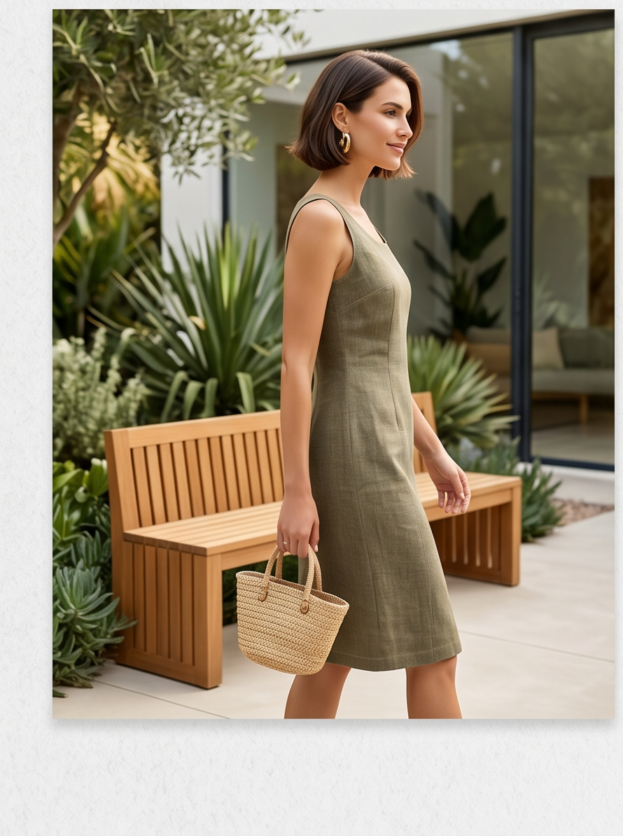 Robe Maloka kaki — Neuve — Taille 2