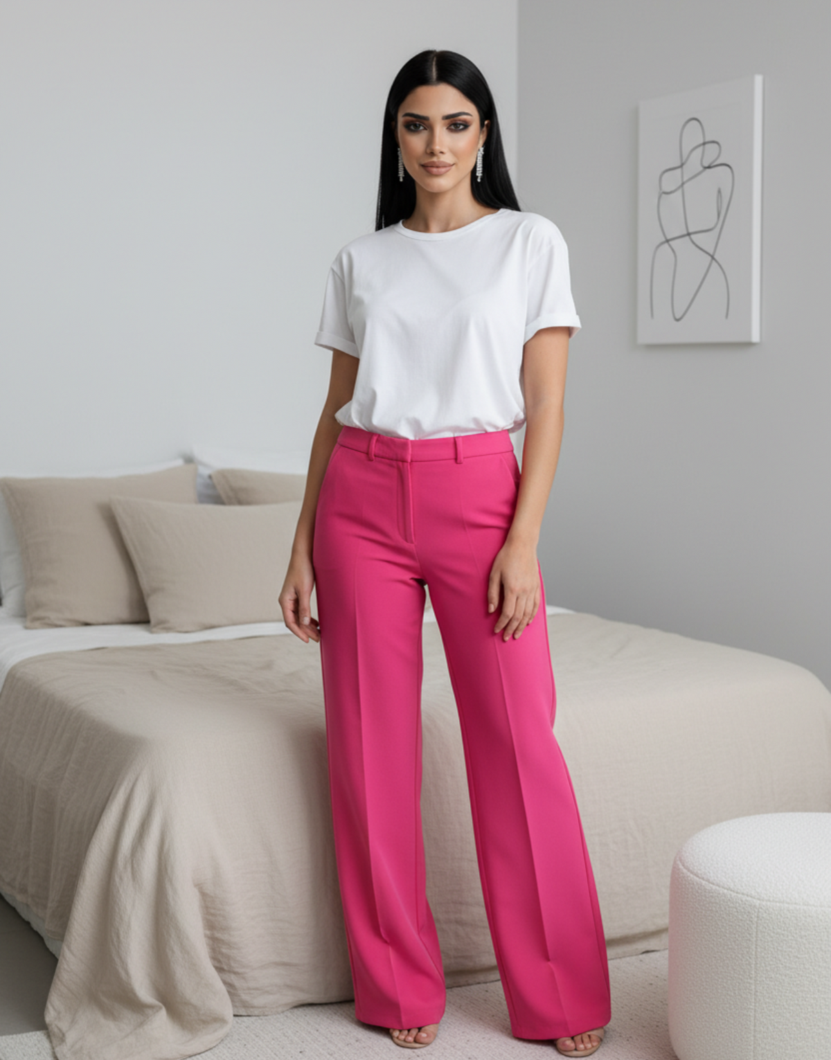Pantalon S.Oliver Rose- Neuf - Taille 36
