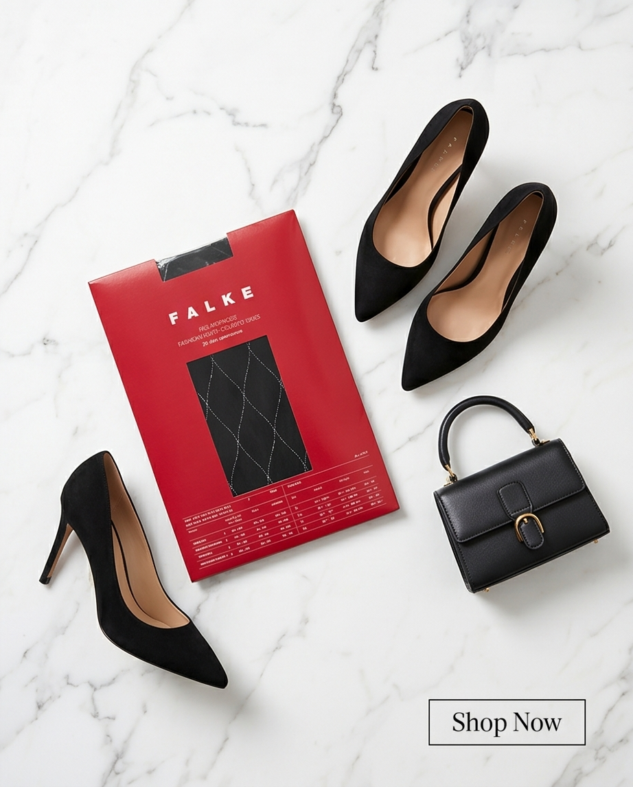 Collant Falke Résille Silver — Glamour — Neuf — Taille S/M & M/L