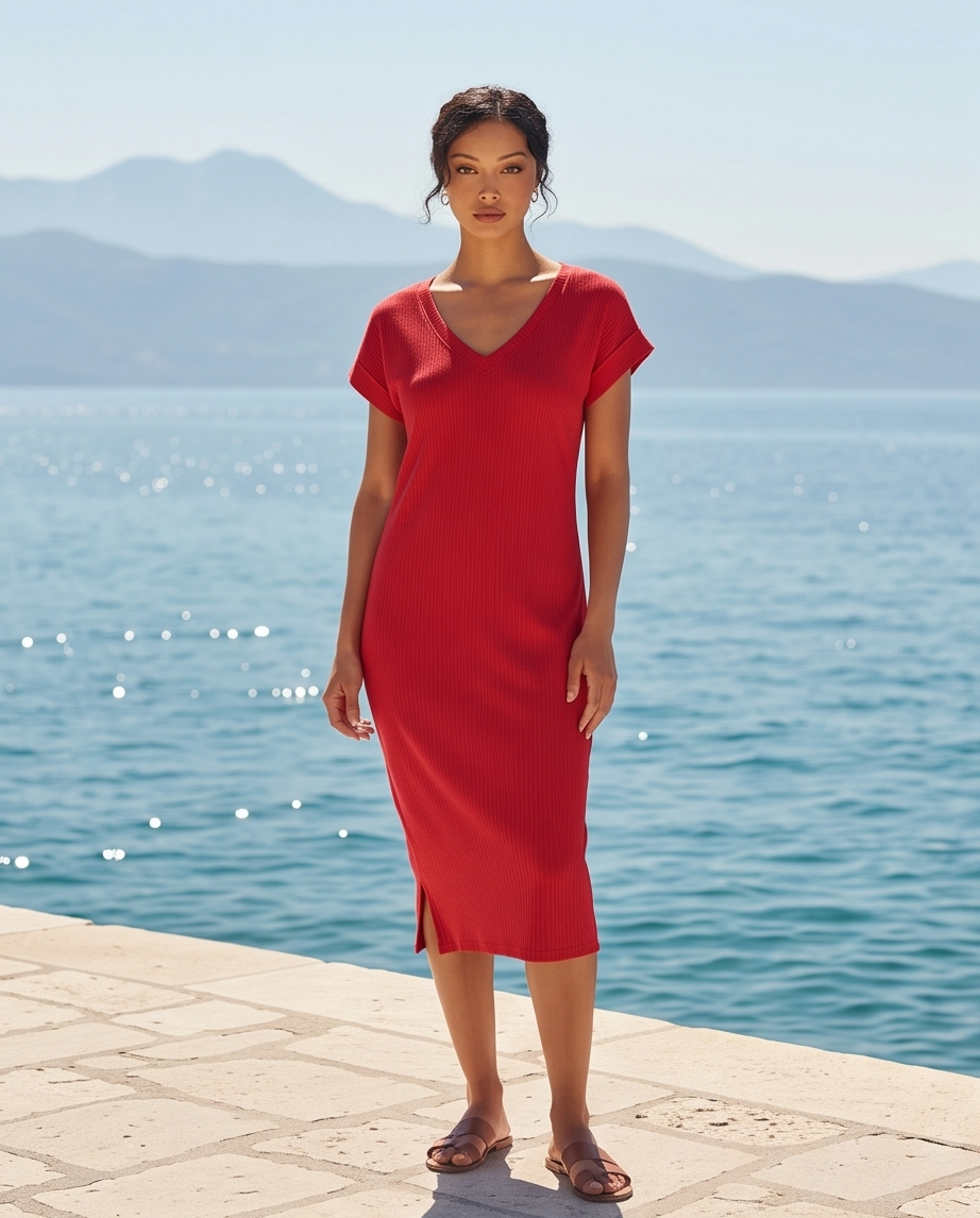 Street One Robe rouge - neuve - taille 34