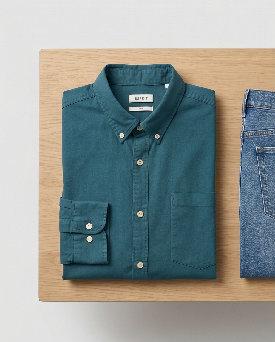 Chemise Homme Esprit Turquoise — Coupe Slim — Neuve — Taille XL