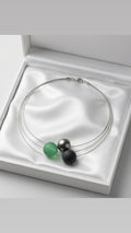 Collier Multi-Rangs 3 Perles — Design Contemporain — Neuf
