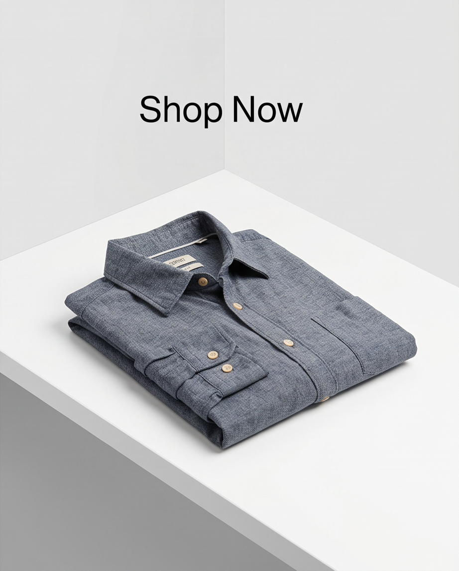 Chemise Esprit Homme Bleue — 100% Coton — Neuve — Taille M