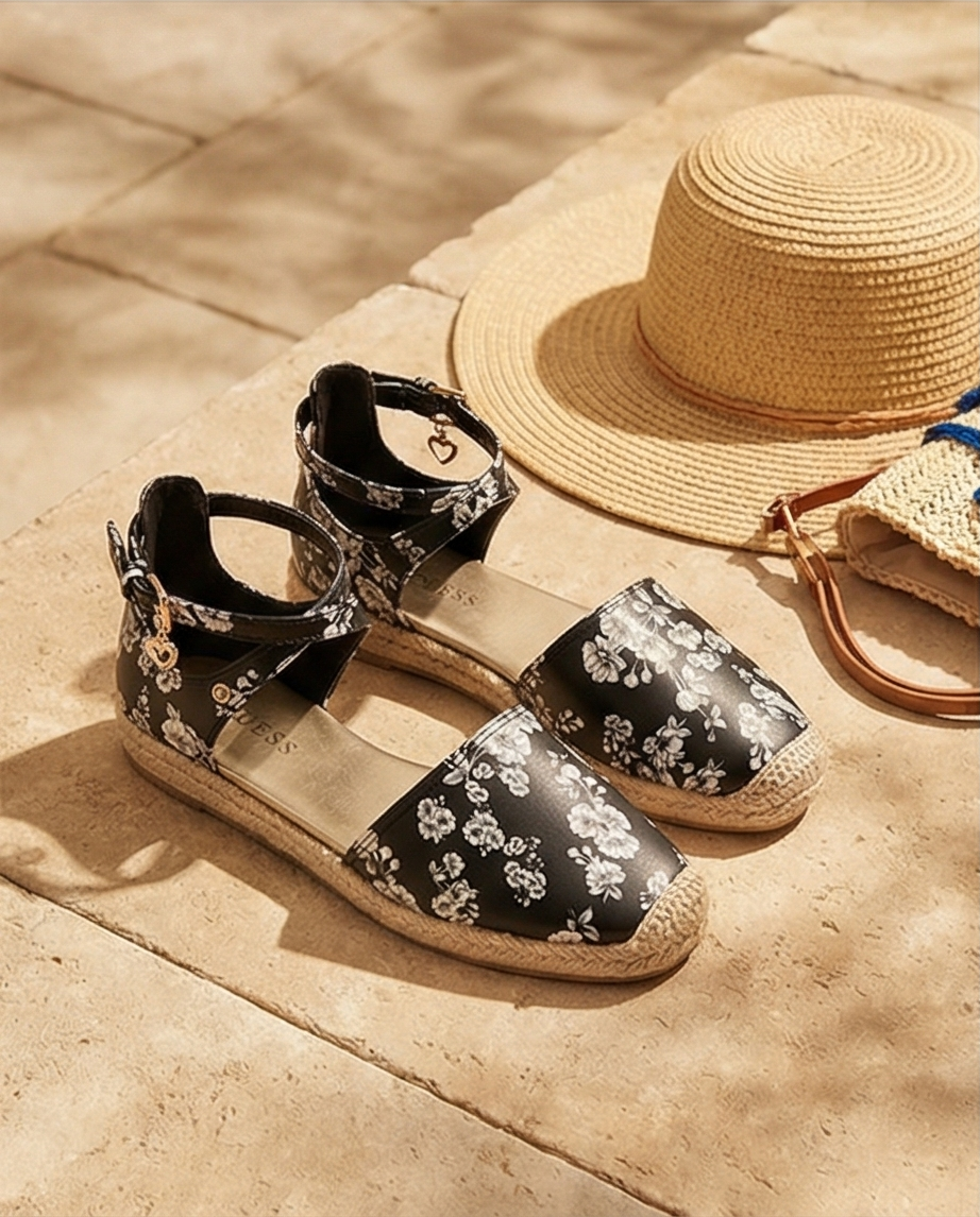 Sandales Guess — Motif Floral — Neuves — Taille 37/38