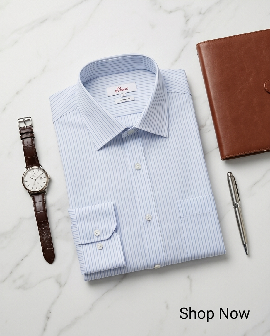 Chemise S.Oliver Homme Coton Coupe Ajustée — Neuve — Taille L