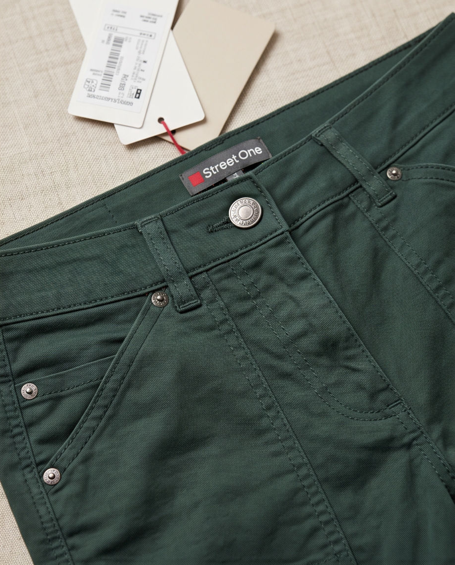 Street One Pantalon vert sapin - Neuf - taille 34 & 40