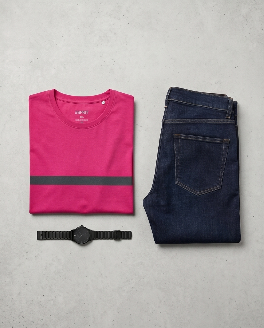 Esprit t-shirt homme rose - neuf - taille XXL