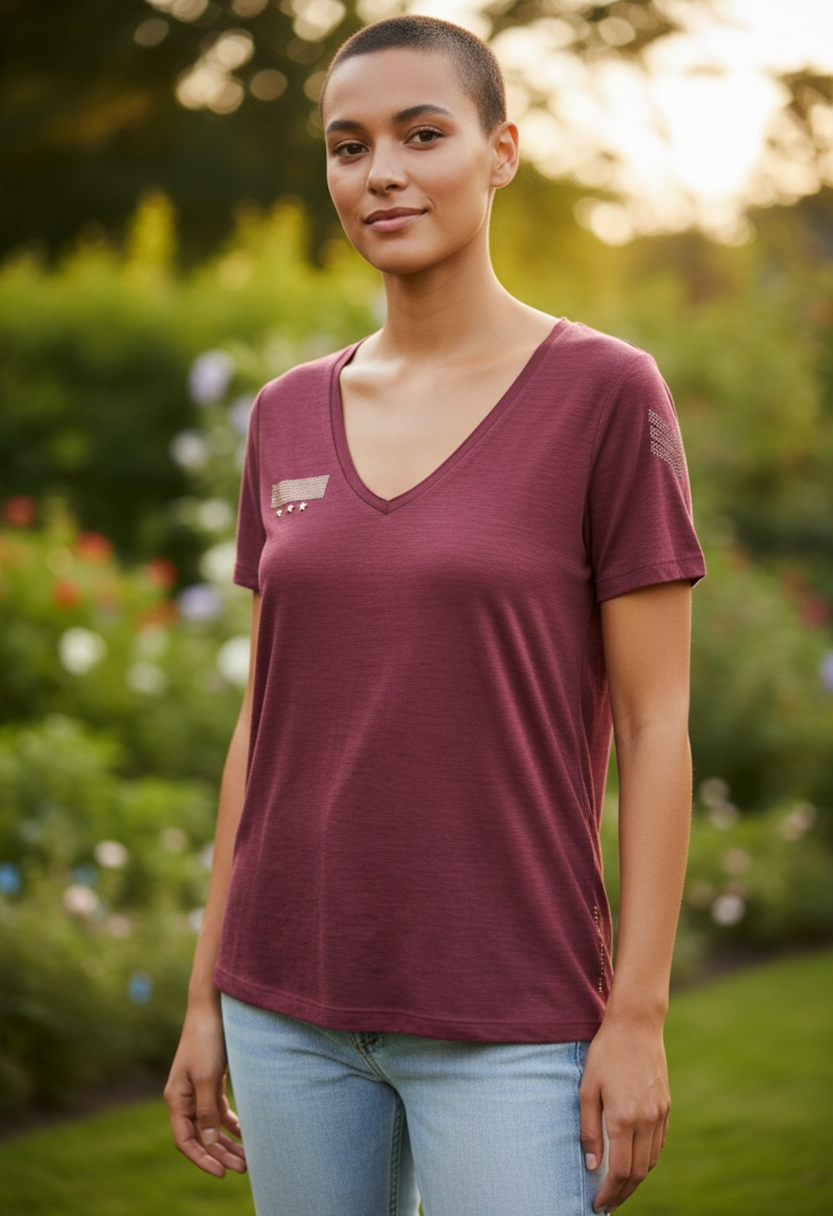 Lpb t-shirt bordeaux - neuf - taille XS