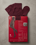 Collant Falke Pure Matt 50 — Bordeaux — Neuf — Taille S