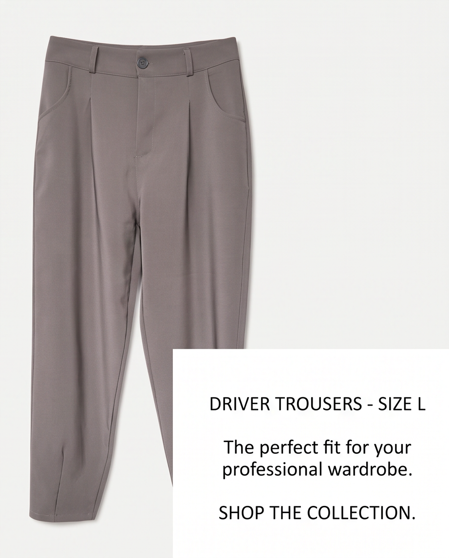 Pantalon Driver Gris — Neuf — Taille L