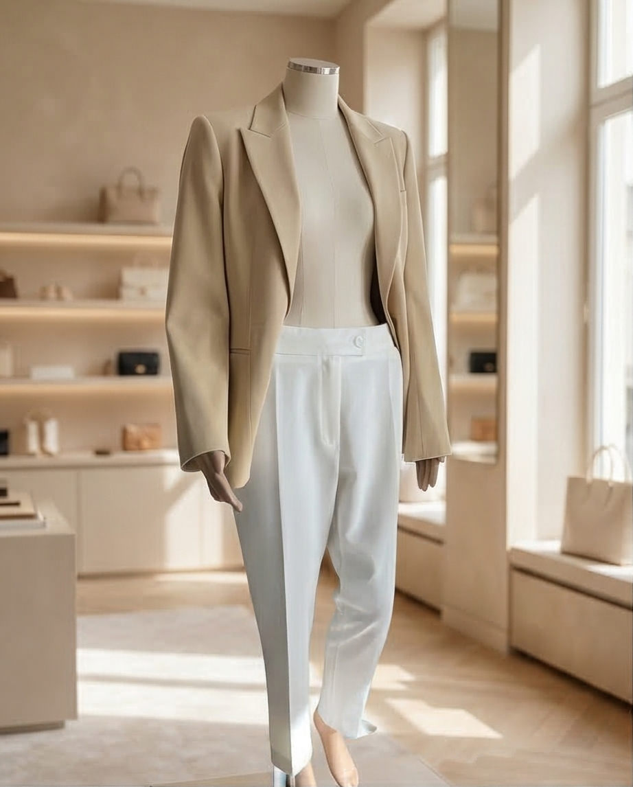 Lot 2 Pantalons Classiques Hippocampe — Neufs — Taille 38