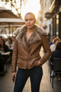 Veste Aviateur Ventcouvert — Mouton Retourné — Neuve — Taille 38