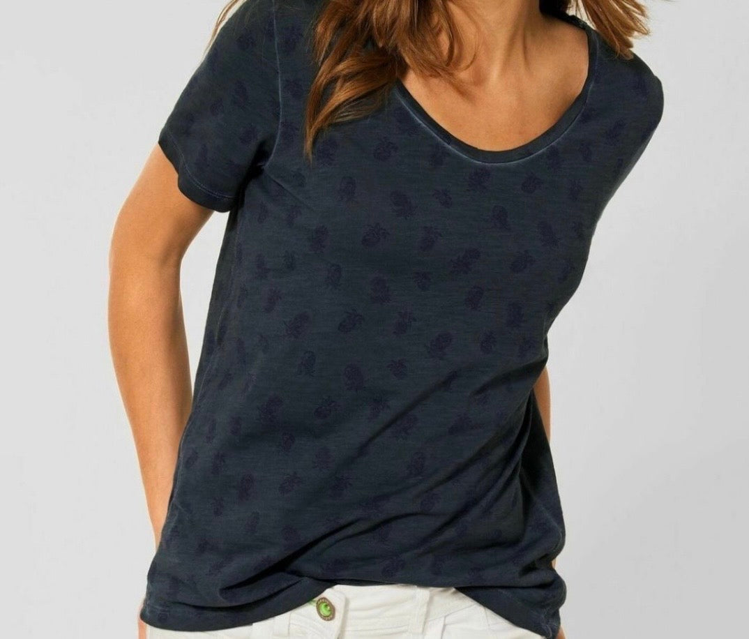 Cecil 2 T-shirts marine et kaki - très bon état - taille M