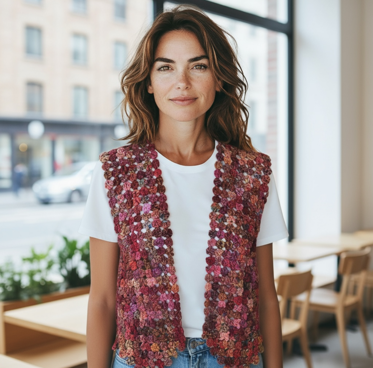 Gilet fait main - neuf - taille M