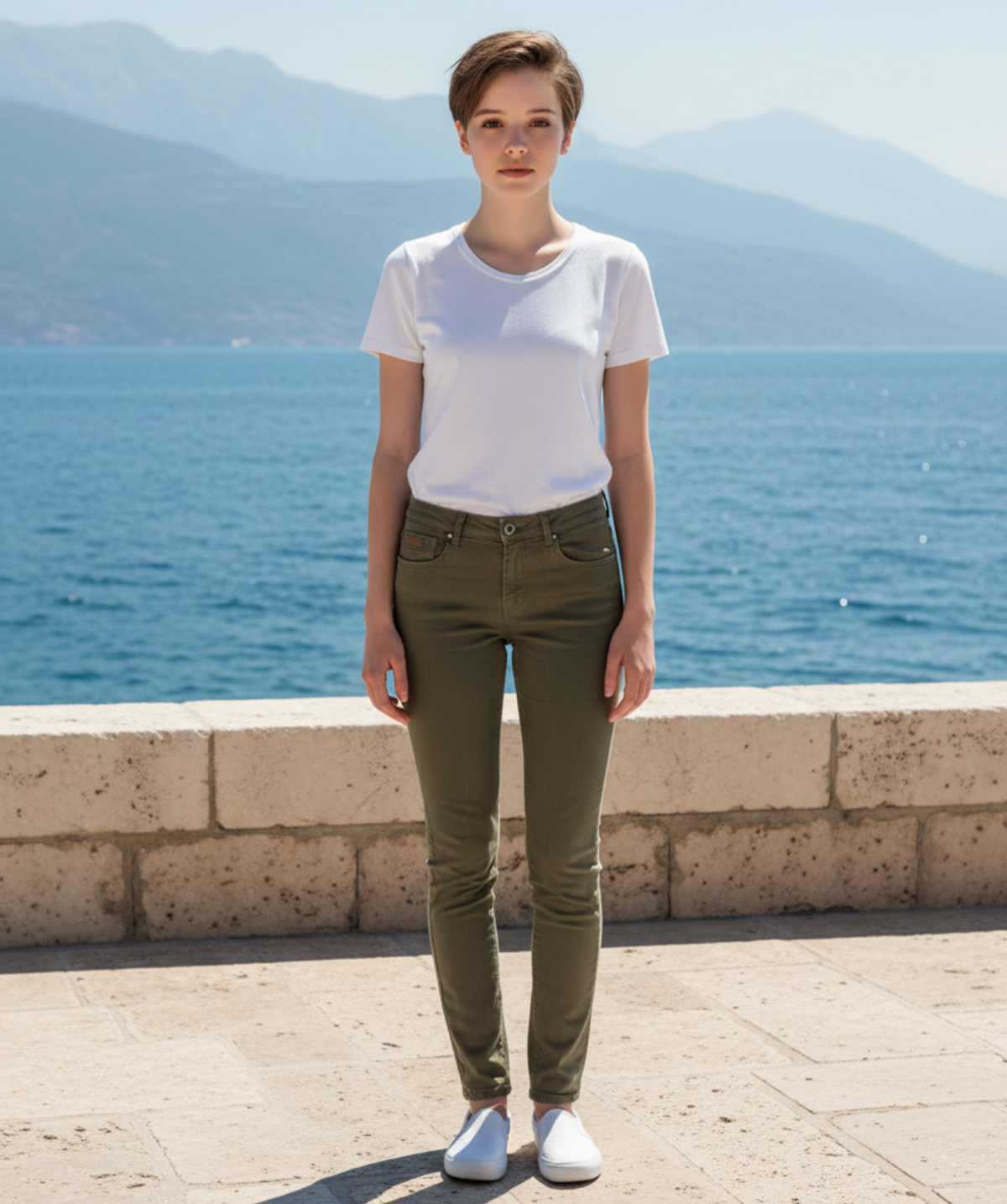 Pantalon Driver Jeans kaki — Neuf — Taille 25