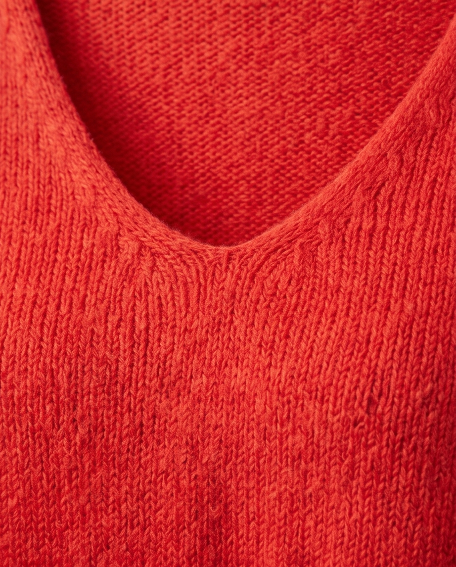 Pull Rouge — Coupe Élégante — Neuf — Taille S