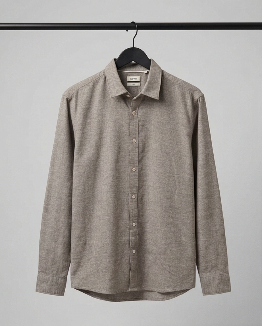 Chemise Esprit Homme Taupe — Coton — Neuve — Taille L