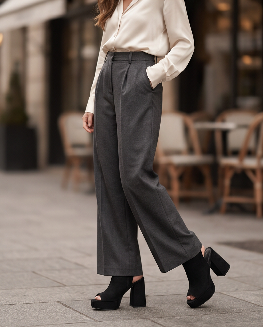 Forever Comfort Sandales à Plateforme Noires — Taille 38