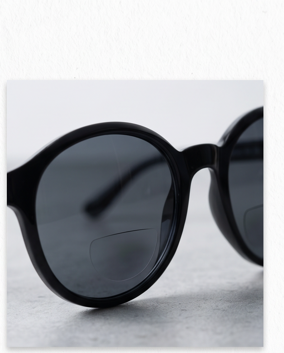 Lunettes de soleil avec double foyer correcteur pour la lecture noires — neuves