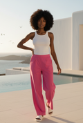 Pantalon LPB rose - neuf - taille 36 & 40 & 42