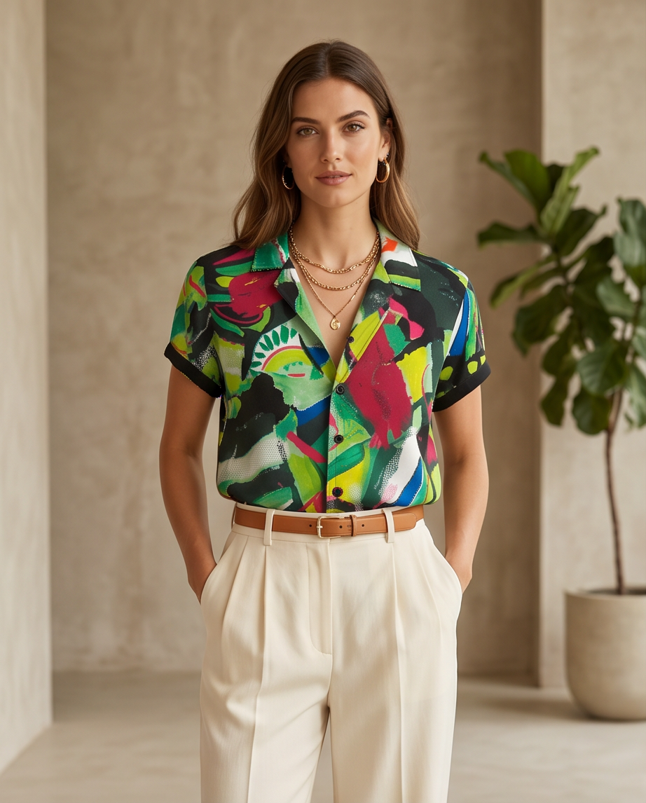 Maloka chemisier multicolore - neuf - taille 2