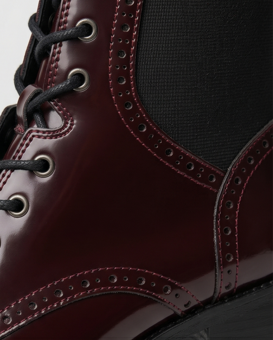 Bottines Catwalk Vernis Bordeaux — Neuves — Pointure 39