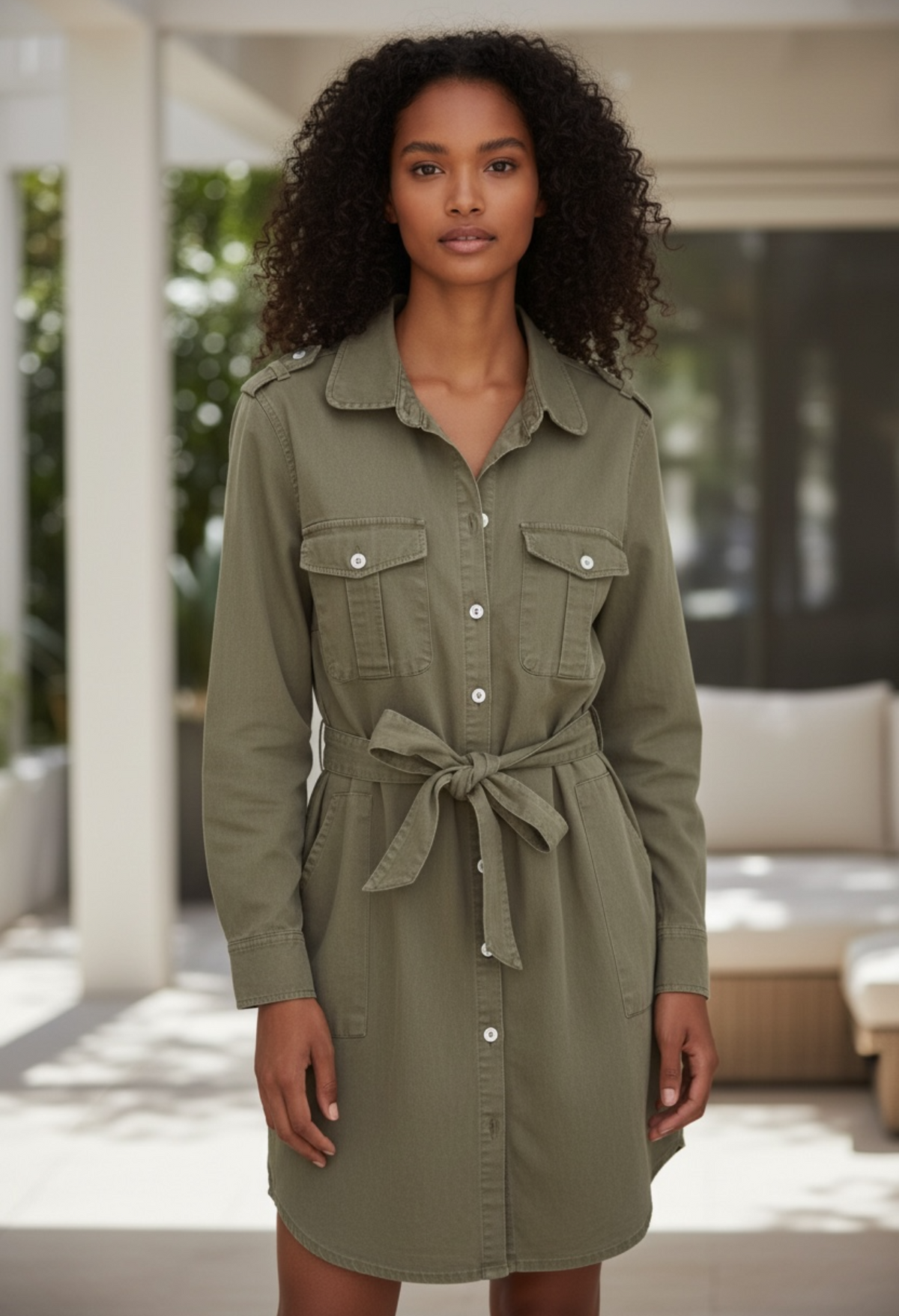 Tramontana robe kaki - neuve - taille 42