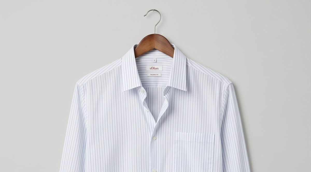 Chemise S.Oliver Homme Coton Coupe Ajustée — Neuve — Taille L