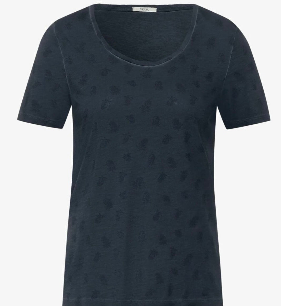 Cecil 2 T-shirts marine et kaki - très bon état - taille M