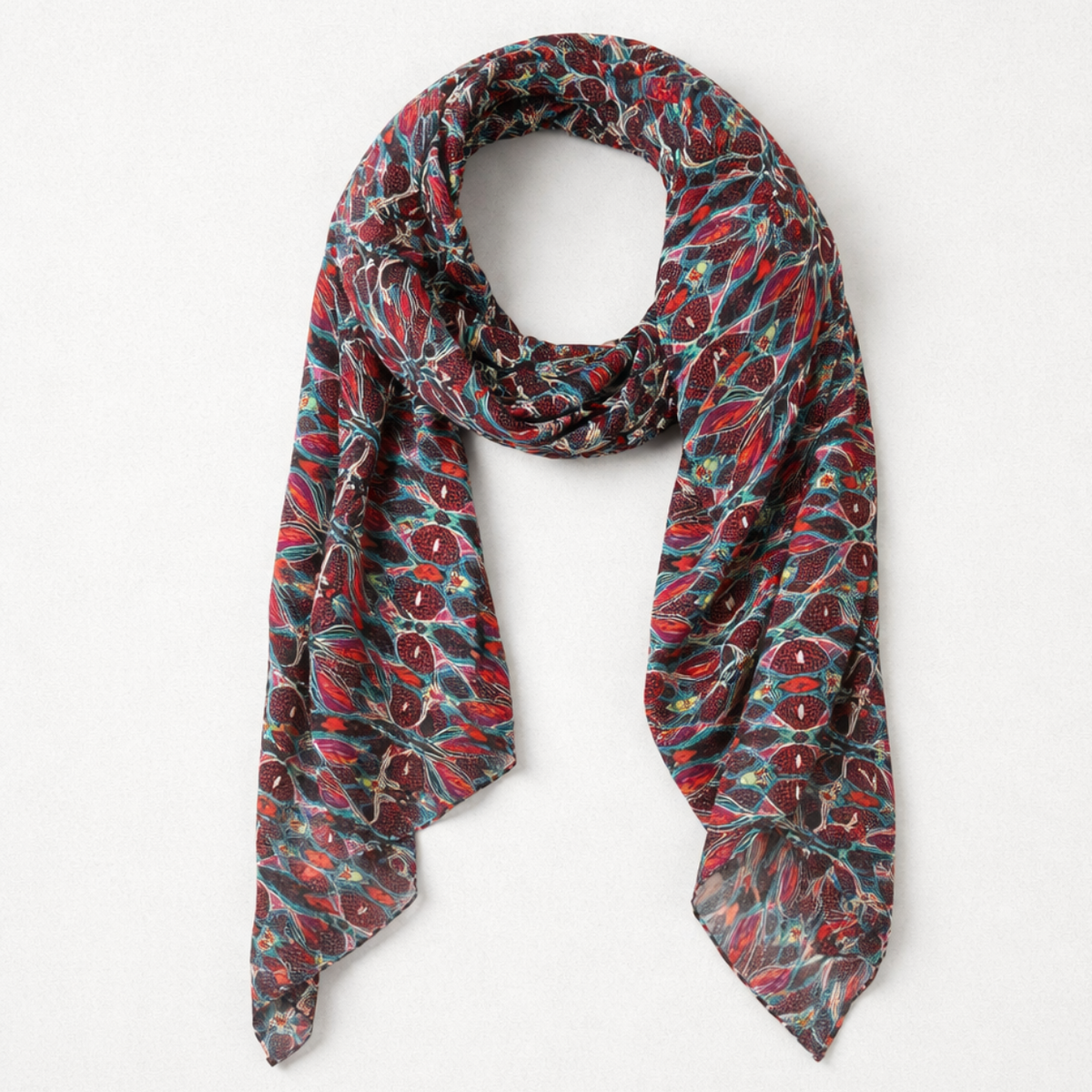 Écharpe d’Été LPB — Motifs Colorés — Neuve