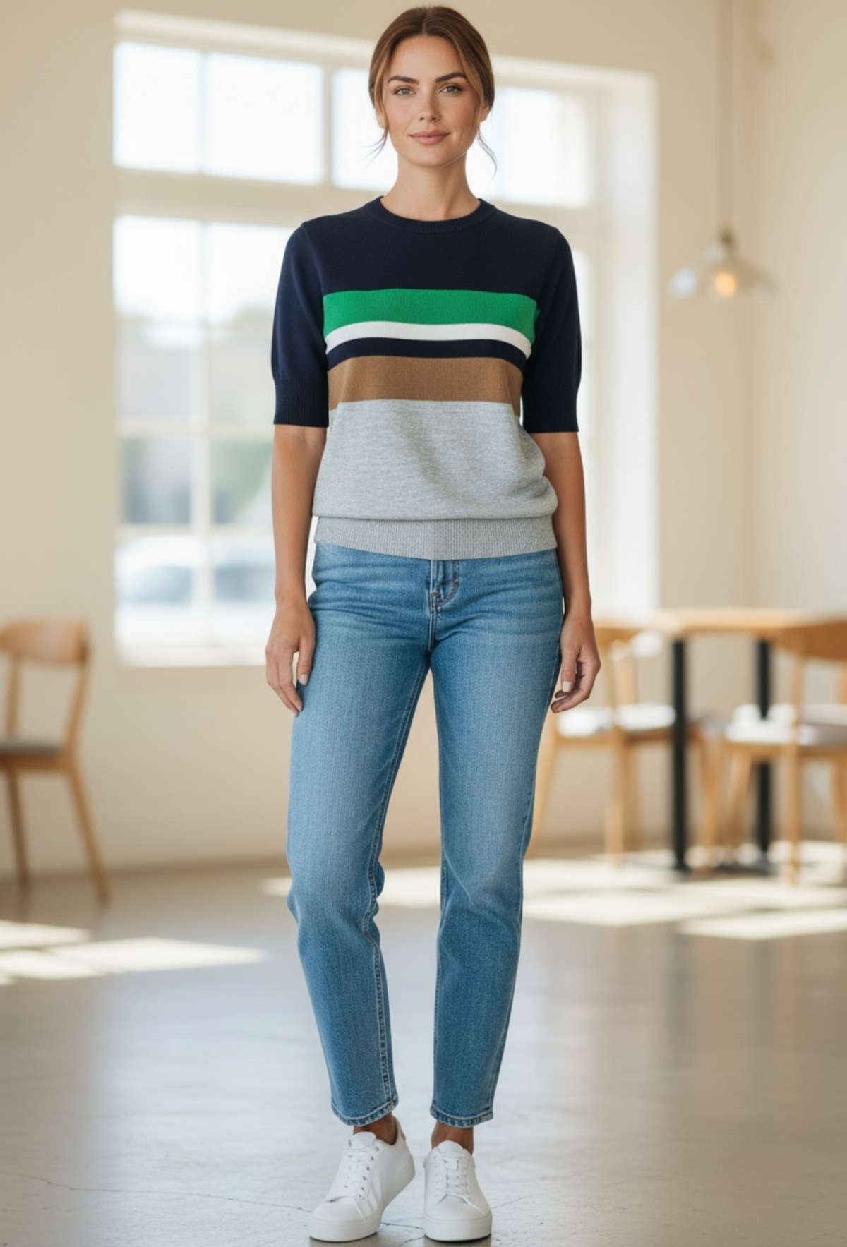 Pull S.Oliver Multicolore — Neuf — Tailles 34/38/40