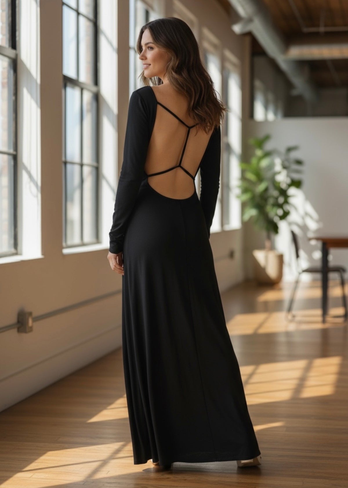 Robe Noire Dos Nu — Neuve — Taille S/M