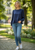 S.Oliver blouse bleue - neuve - taille 38 & 36