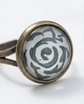 Parure Bijoux Fleurs Vintage — Bague, Bracelet & Collier — Neuve