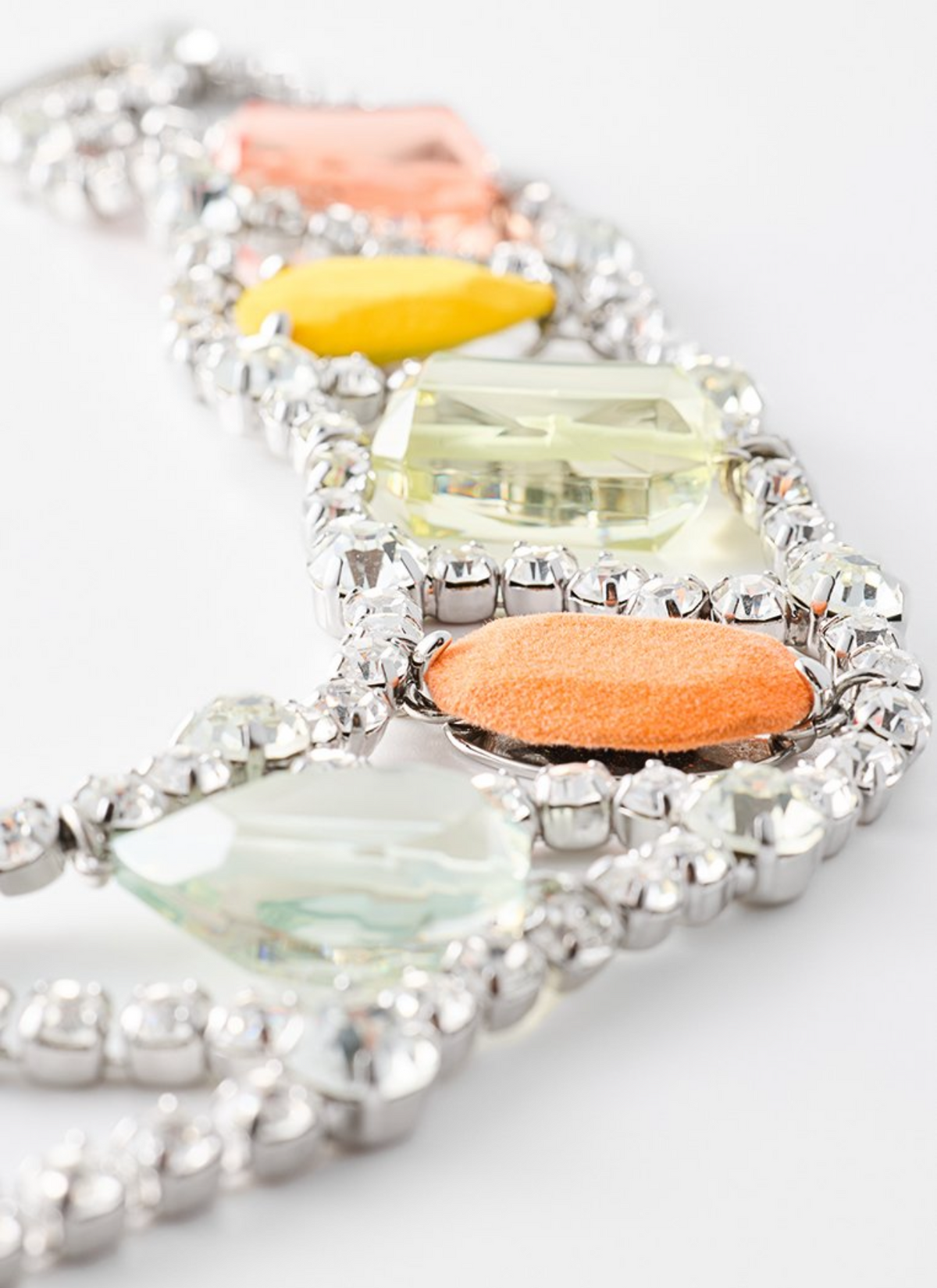 Bimba y Lola Collier Statement Strass & Pierres Colorées — Neuf