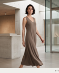 Sarah Pacini Robe Longue Vert Brun — Neuve — Taille 1
