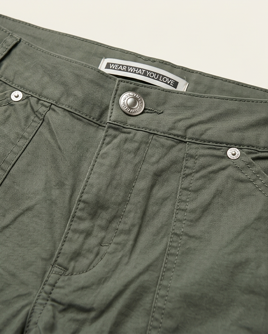 Pantalon Street One vert 7/8 — Neuf — Taille 36