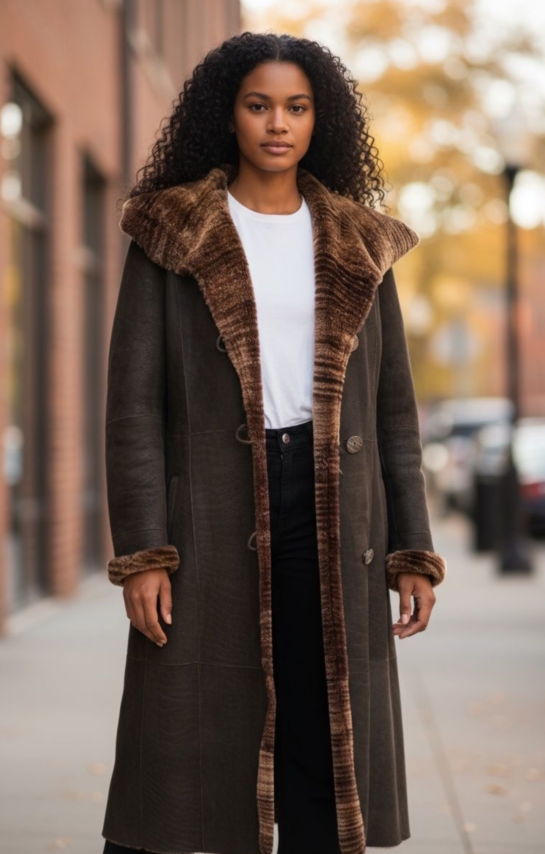Manteau en Cuir GIORGIO CUIRS — Paris — Comme Neuf — Taille 44
