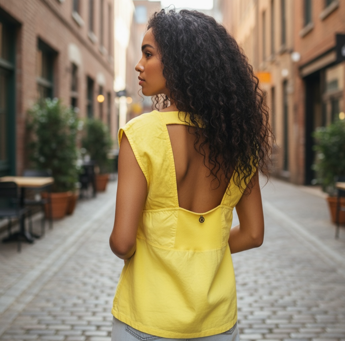 Maloka top jaune - neuf - taille 0 & 3