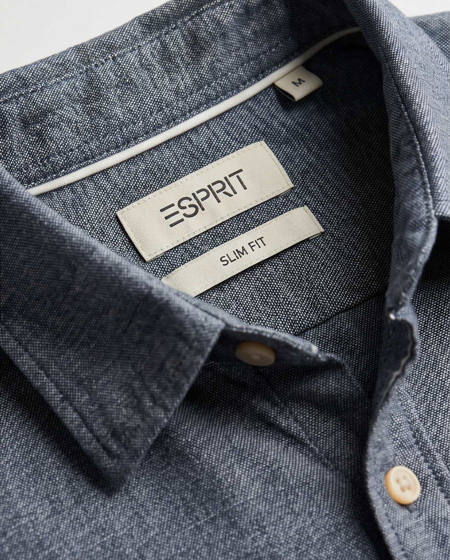 Chemise Esprit Homme Bleue — 100% Coton — Neuve — Taille M
