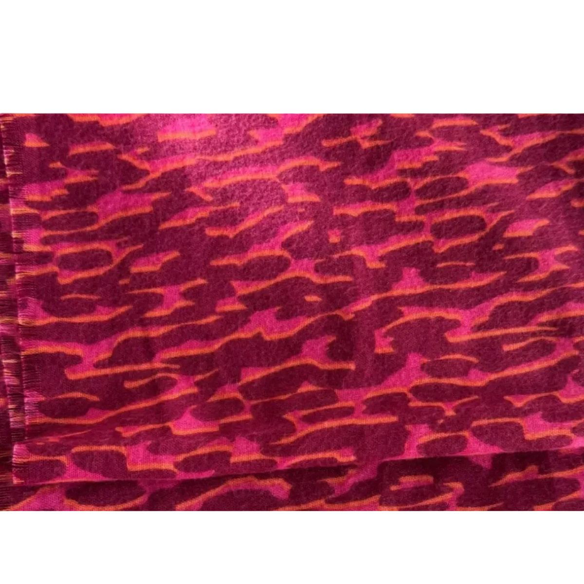Écharpe Esprit — Motif Animalier Bordeaux — Douce — Neuve